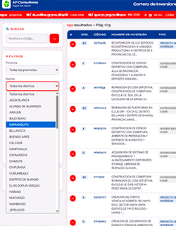 Banco de proyectos APConsultores